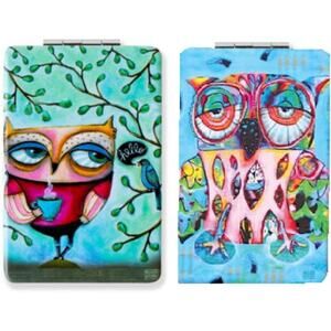 Allen Designs 2 Compact Mirrors (Hello Owl and Owl) NEW
